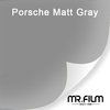 Película de envoltura de automóvil con cambio de color gris mate de Porsche para defensa de automóvil contra rasguños