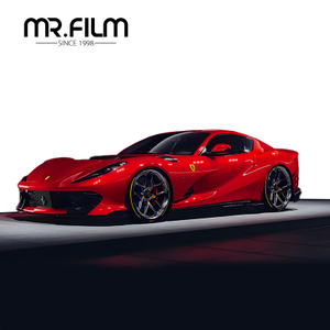 Película superior del abrigo del coche del cambio de color rojo de Ferrari de la resistencia al rayado