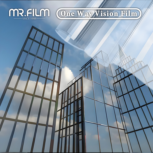 Película de ventana de visión unidireccional con bloqueo solar de protección de privacidad de alta calidad 