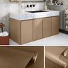 Película metálica decorativa de superficie color champán para una decoración elegante
