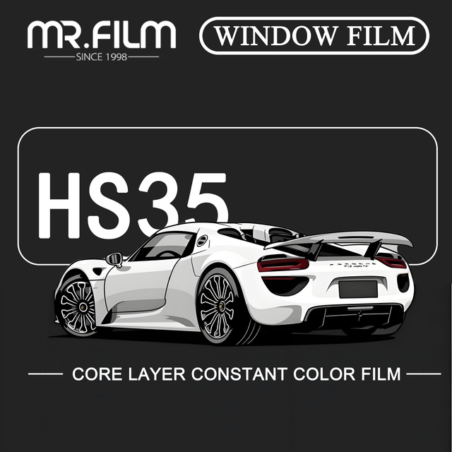 Tinte de vidrio para automóvil con protección de privacidad resistente al calor