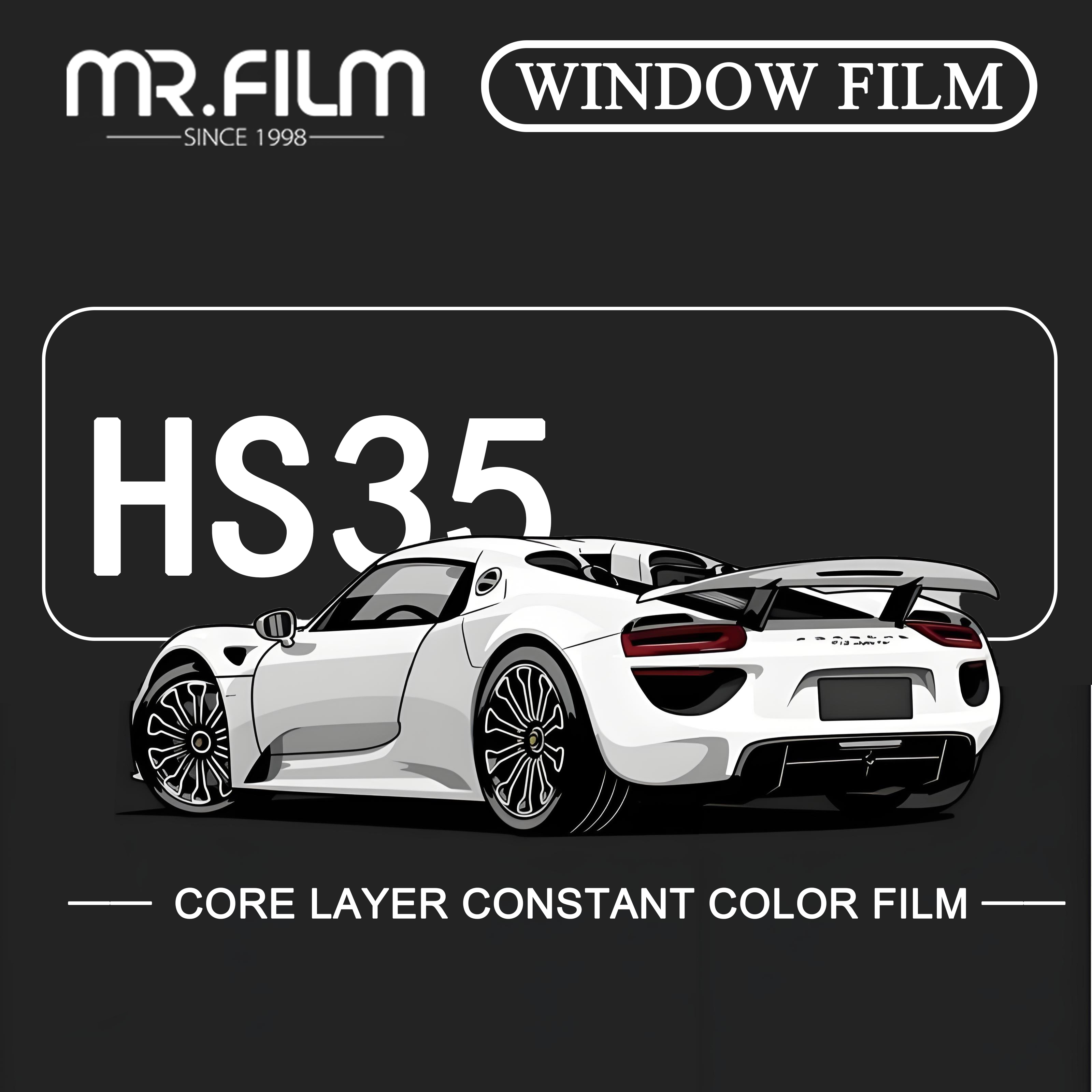 Película solar para ventana de material para mascotas para automóviles, tinte negro ultravioleta automático