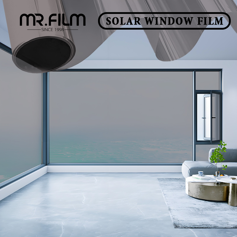 Tinte de vidrio de ventana arquitectónica de película de seguridad transparente a prueba de explosiones