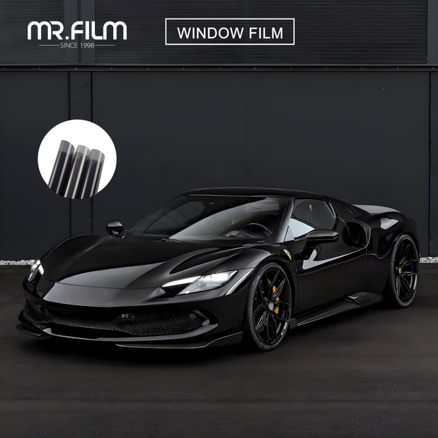 Película para ventana de coche con bloqueo de luz, tinte para vidrio automático