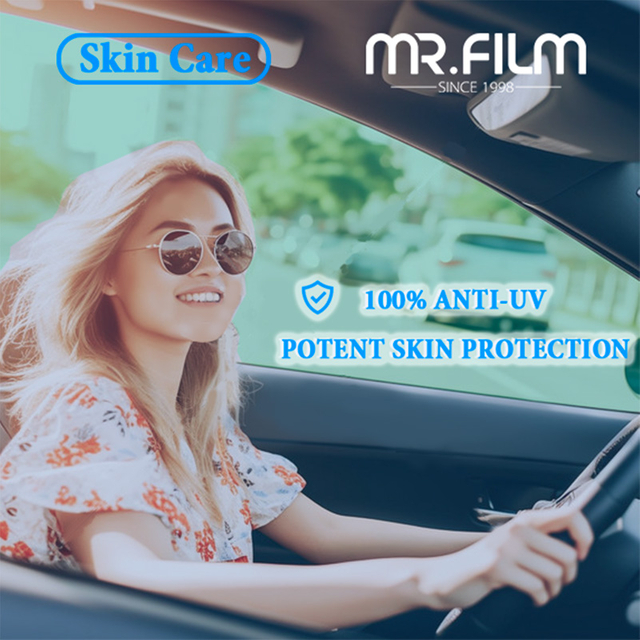 Película para ventanas de cerámica con tinte para ventanas automotrices resistente a los arañazos