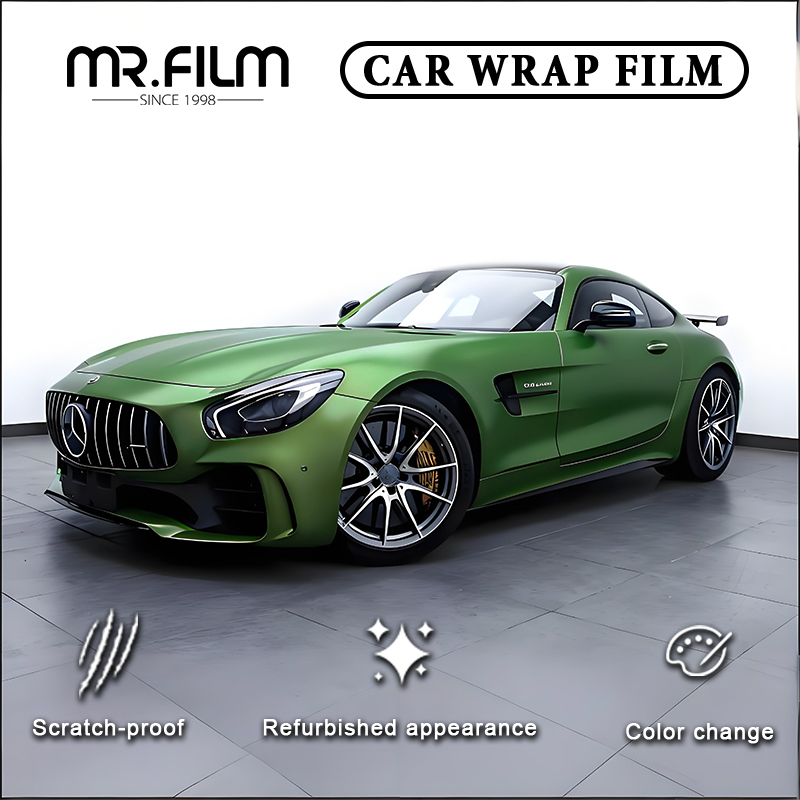 Película de envoltura de coche de alto brillo, color verde oscuro, superbrillante, para sedanes de lujo