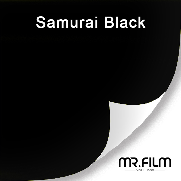 Película protectora de envoltura de coche Samurai Black para cambio de color automático