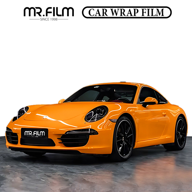 Película del abrigo del coche del amarillo del girasol de la transformación del color de la prueba del rasguño 