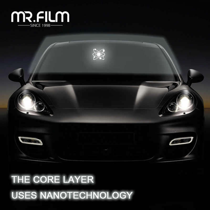 Tinte nanocerámico de película automotriz de aislamiento térmico térmico