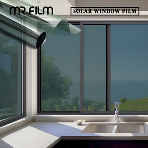 Película para ventanas de vidrio para edificios con espejo plateado VLT 60%