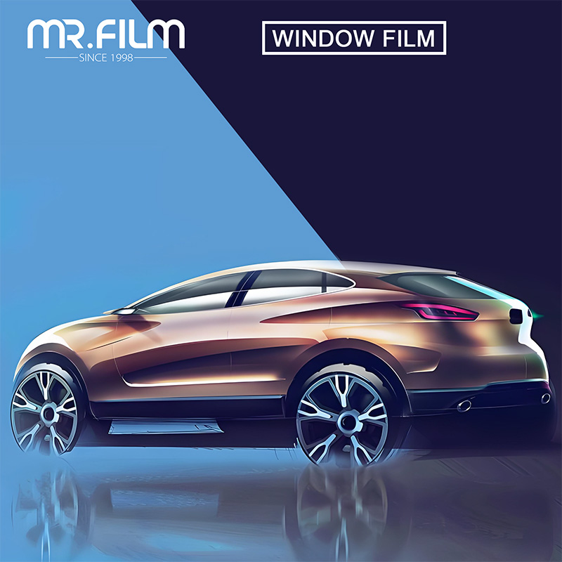 Película protectora para ventana de vidrio para tinte nanocerámico de coche