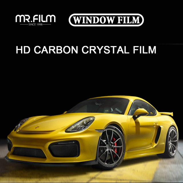 Película protectora para ventana de coche, tinte negro ultravioleta automático