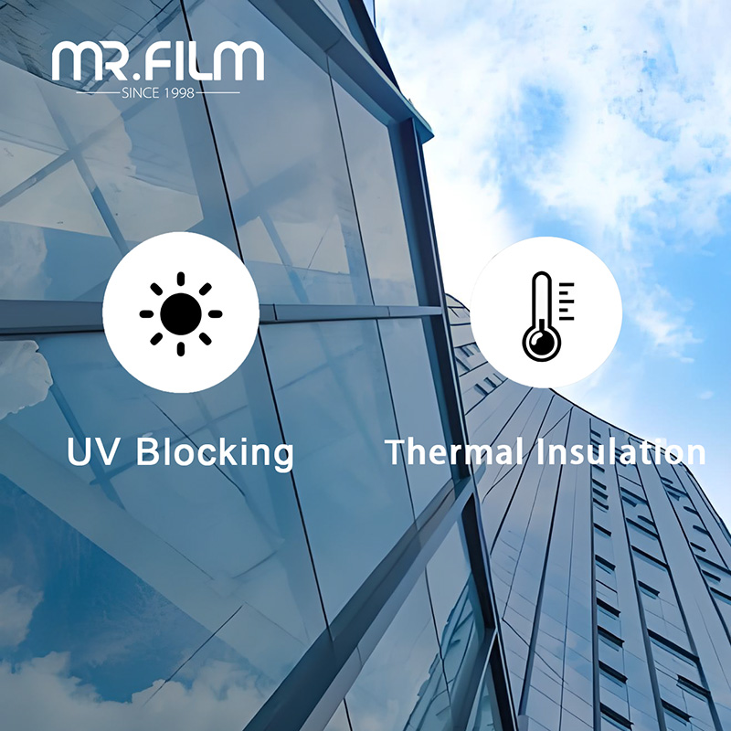 Película de protección solar para ventana de balcón y sala de sol para uso doméstico