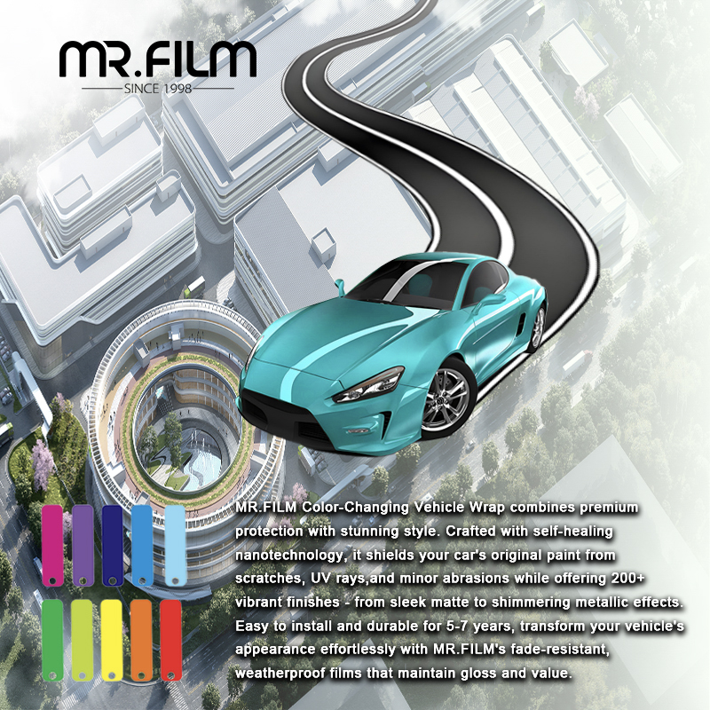 Envoltura para automóvil con función de cambio de color para carrocería