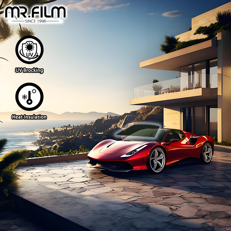 Parasol resistente a los arañazos, película automática para tinte de ventanilla, coche