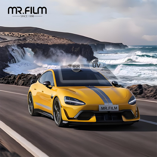 Película aislante para el cuidado de la piel HD Tinte para ventanas al atardecer