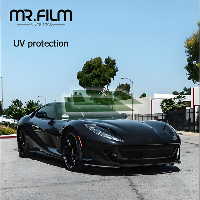 Tinte autoadhesivo para ventanillas de coche con aislamiento alto y privacidad del 99%