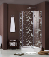 Película adhesiva de vidrio decorativa para ventana de privacidad para baño, oficina y hogar