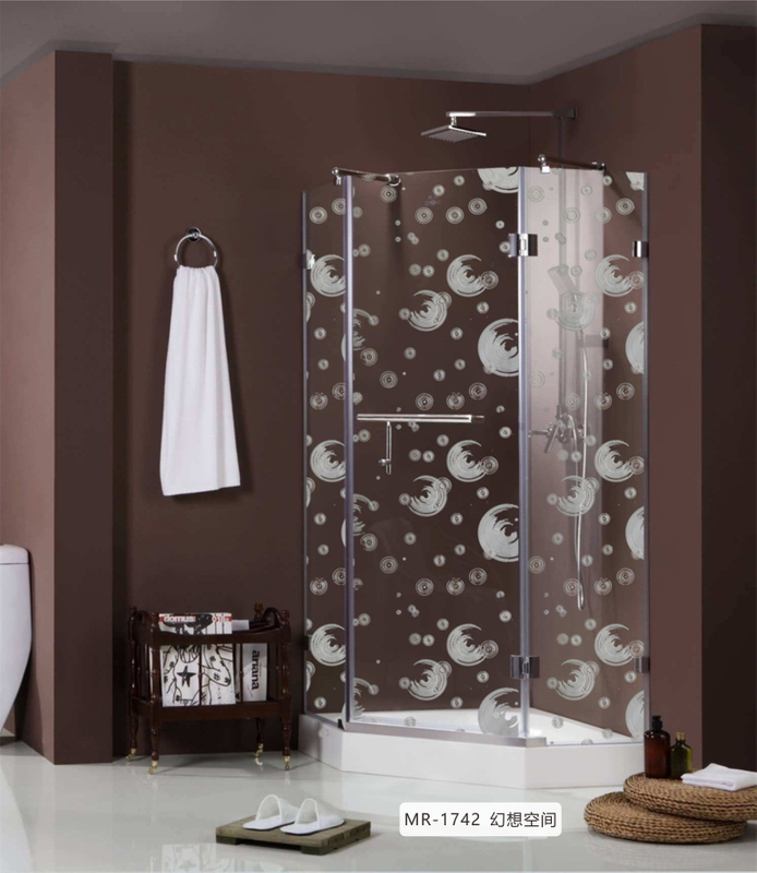 Película adhesiva de vidrio decorativa para ventana de privacidad para baño, oficina y hogar