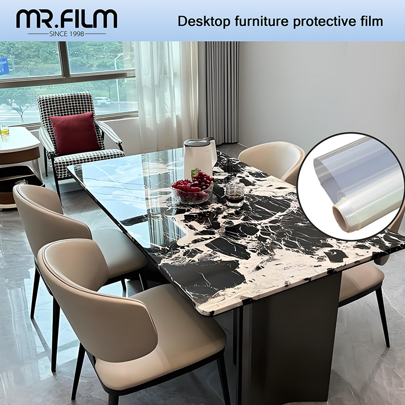 Tinte para muebles resistente al calor, película transparente brillante autocurativa, antiarañazos