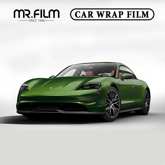 Mamba Green Color Changing Anti Scratch Car Wrap Film Protección premium para su vehículo
