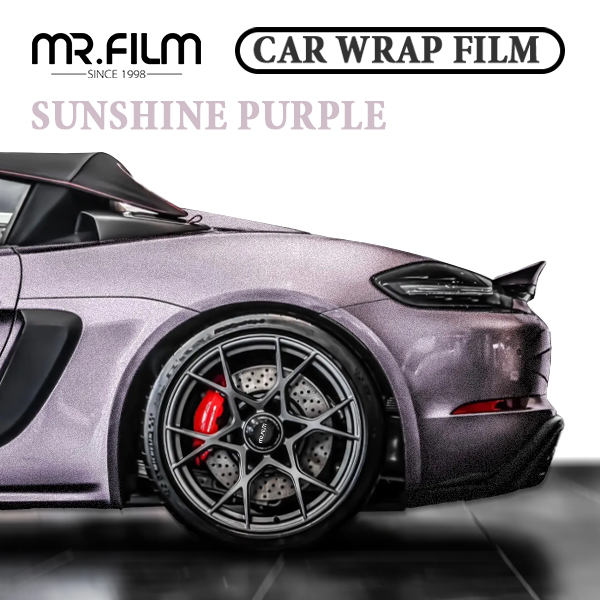 Película protectora púrpura del abrigo del coche de la sol para los coches de la resistencia del rasguño