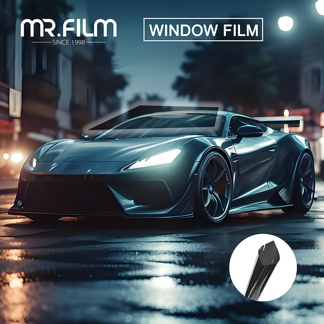 Película de ventana de coche que cambia de color no reflectante con protección solar