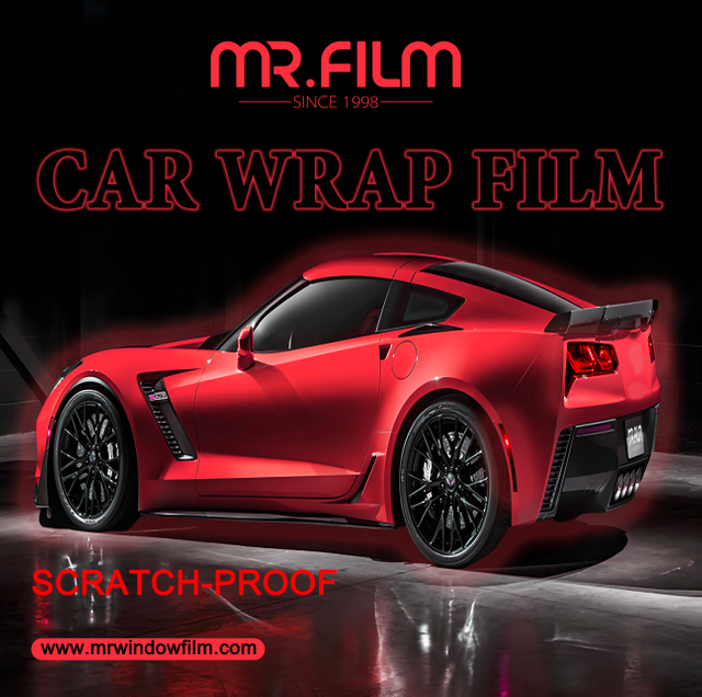 Película protectora para carrocería de coche, color rojo Ferrari, fabricante