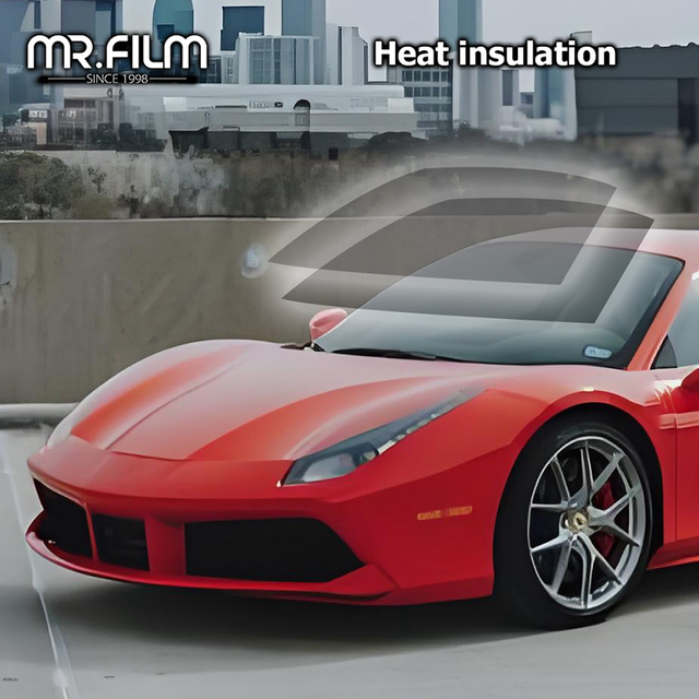 Película aislante para parabrisas, tinte profesional para coche