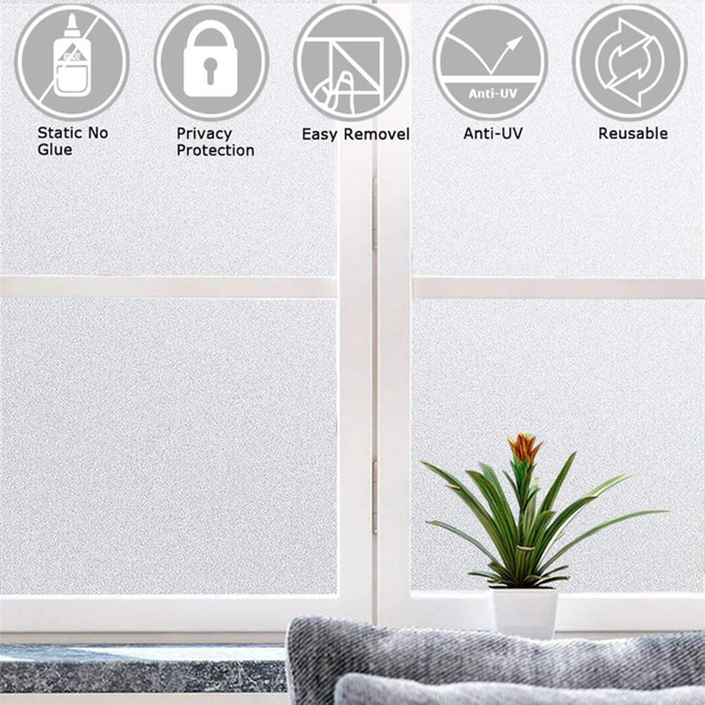 película decorativa de vidrio de ducha esmerilado de privacidad