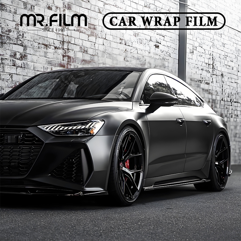 Película protectora de envoltura de coche Samurai Black para cambio de color automático
