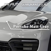 Película de envoltura de automóvil con cambio de color gris mate de Porsche para defensa de automóvil contra rasguños
