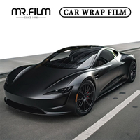 Película de envoltura de coche de protección de cambio de color negro mate duradero