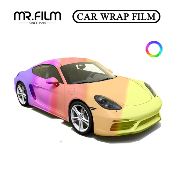 Película avanzada del abrigo del coche del cambio de color resistente a los arañazos del melocotón suave