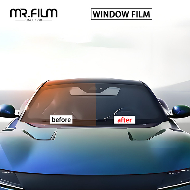45% Vlt Película para ventana de automóvil Tinte de vidrio para automóvil de alta claridad