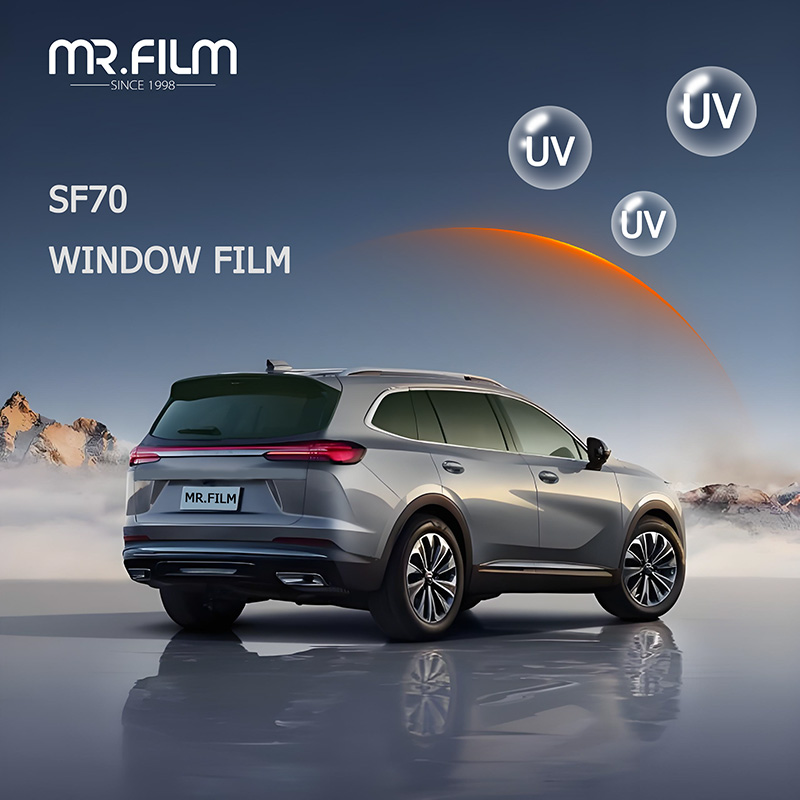 Tinte de protección de privacidad UV de película solar para ventanilla de coche