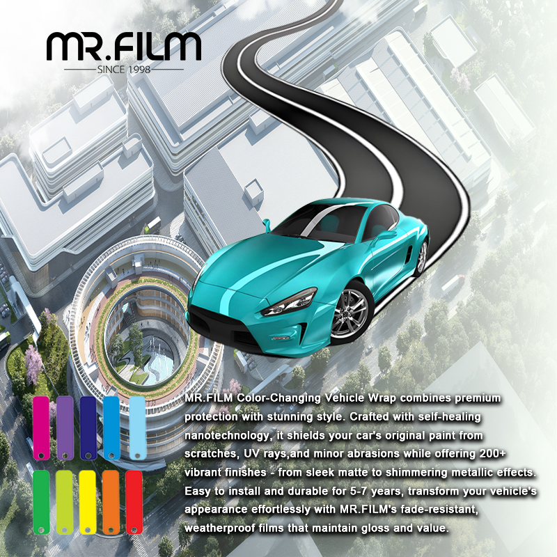 Película camaleón brillante para automóvil para protección de carrocería