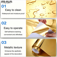 Película metálica decorativa para mascotas aluminizada para muebles