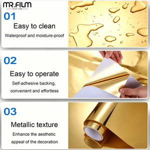 Película metálica decorativa para mascotas aluminizada para muebles