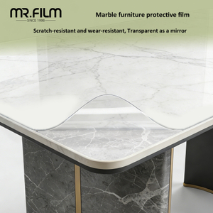 Película adhesiva transparente para protección de muebles
