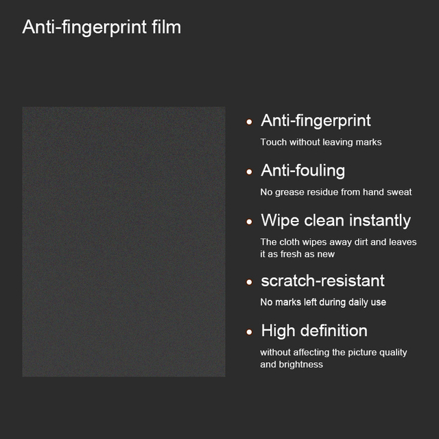 Pantalla táctil premium antihuellas dactilares para película protectora de pantalla de coche