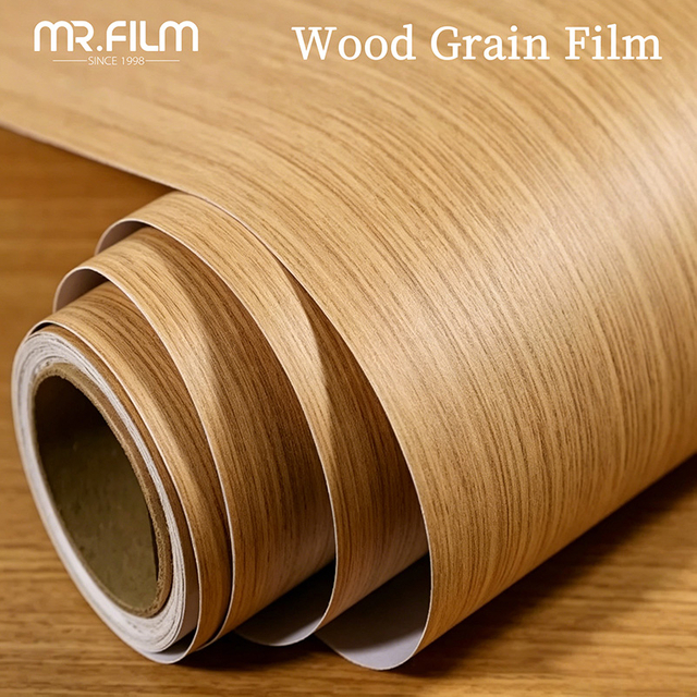 Decoración arquitectónica de grano de madera Pvc