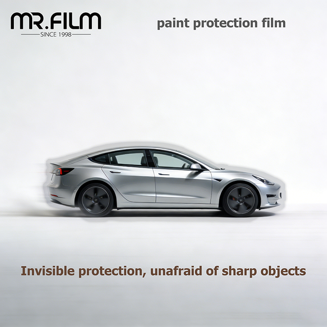 Película protectora de pintura transparente para automóvil