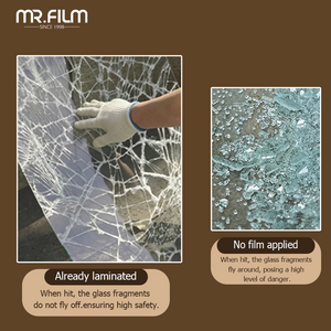 Película de construcción transparente antiexplosión antiexplosión súper segura