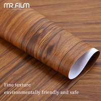 Película de vinilo interior para muebles de madera brillante