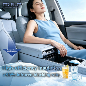 99% UV que bloquea la película para ventanas automática Nano 5% VLT ultra negra