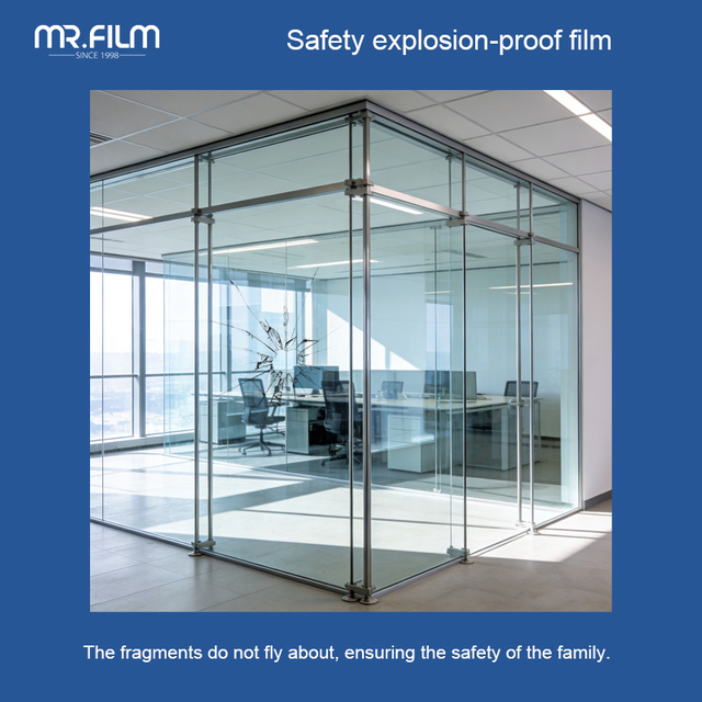 Película especial de seguridad a prueba de explosiones para proyecto