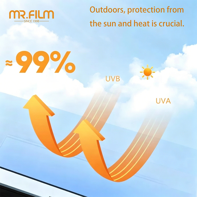 Película de ventana de alto aislamiento térmico en sala de estudio móvil insonorizada 