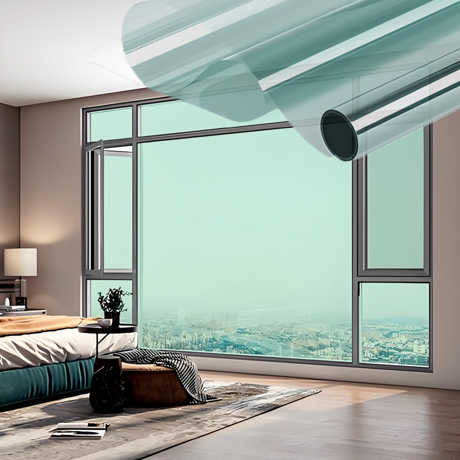 Pel&iacute;cula para ventanas de construcci&oacute;n 