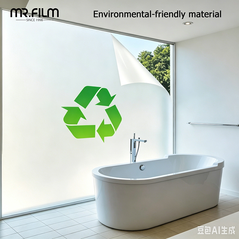 Película suave de vidrio esmerilado decorativa de PVC transparente